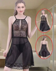 Stylish Night Dress | Black SleepWare