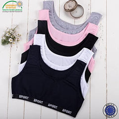 Teenage Training Sports Bra Kids Brassiere Lingerie Training Bra Multi Print Bras For Girls (8-16) Years