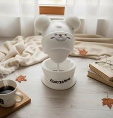 Kids Bear Pom-Pom Winter Cap & Neck Warmer Set