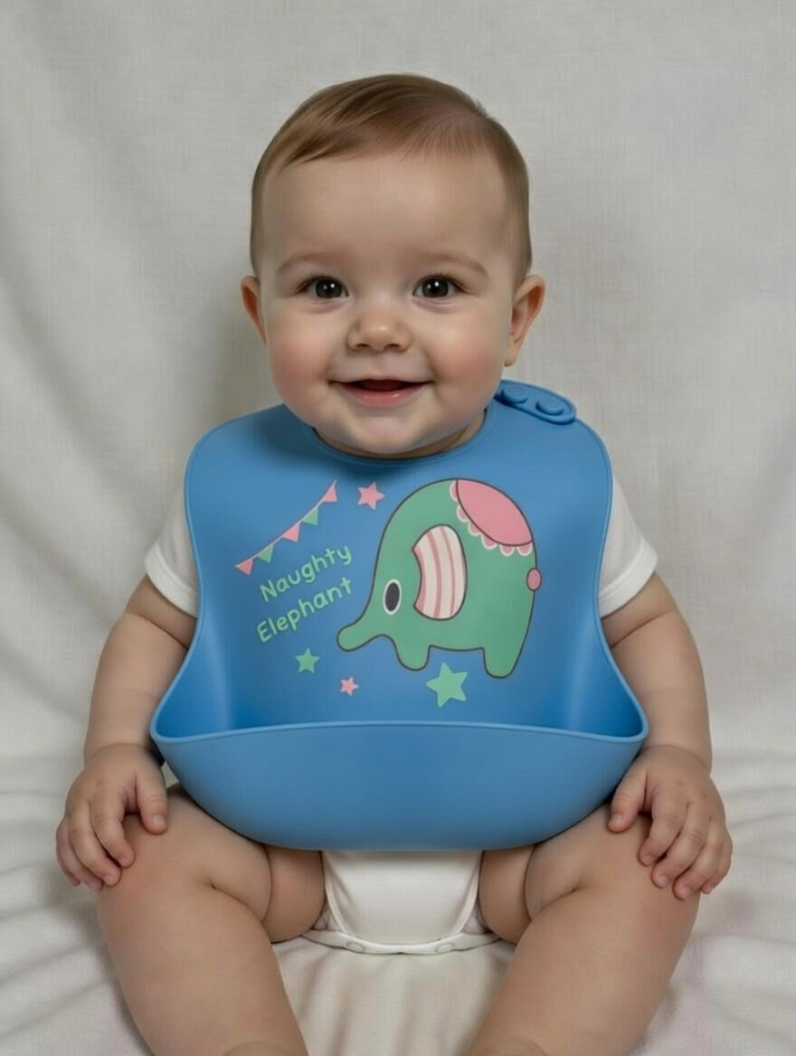 Mess-Free Mealtime Silicone Bibs 🍽️👶