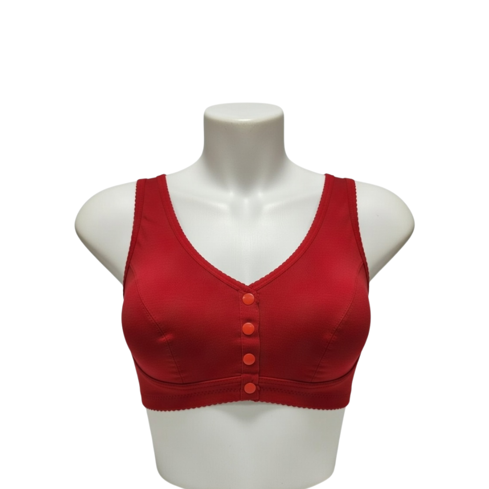Front-Open Comfort Cotton Bra – Non-Padded & Wire-Free