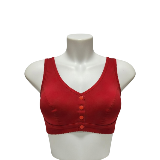 Front-Open Comfort Cotton Bra – Non-Padded & Wire-Free