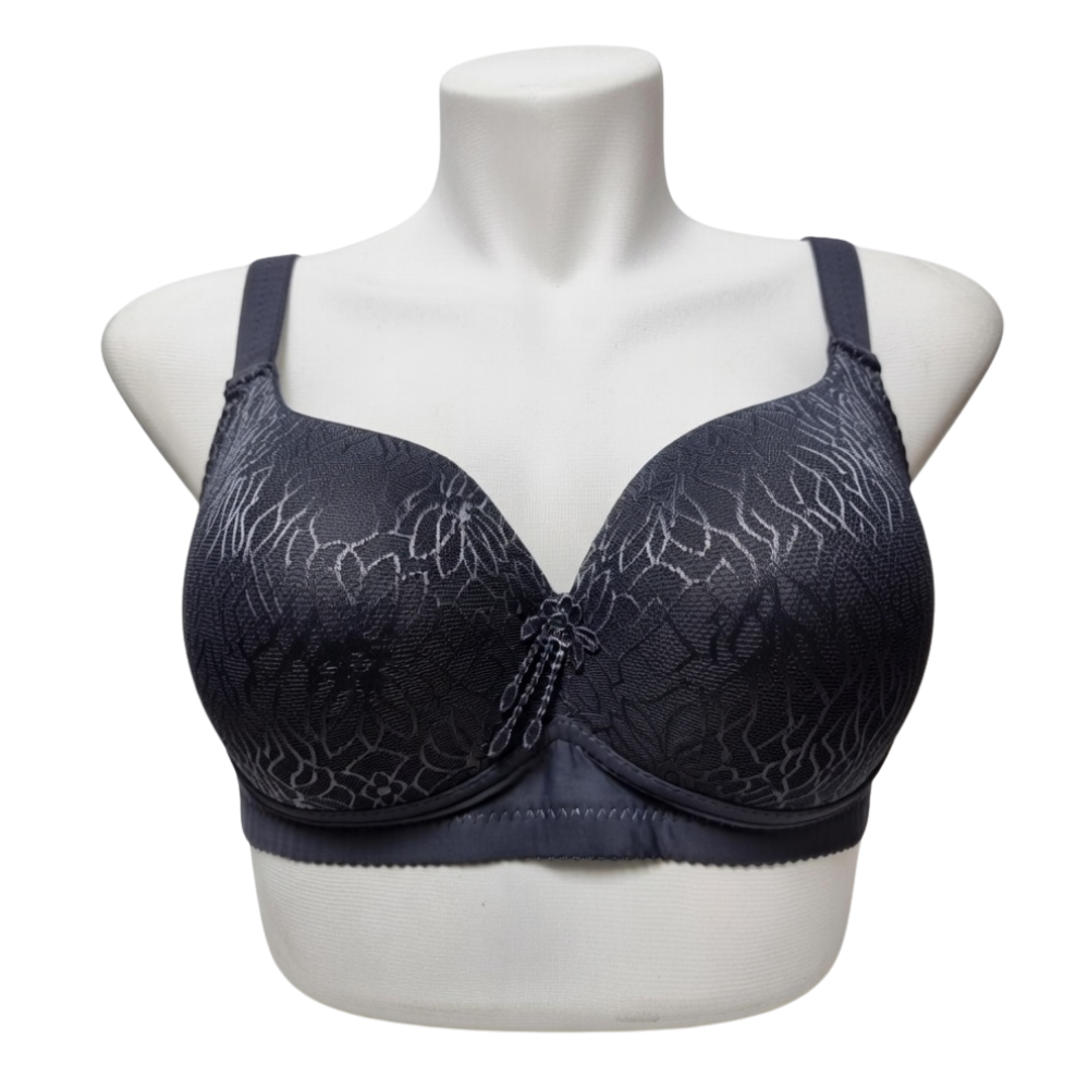 Full Coverage Lace Padded Bra – Elegant Wired Support