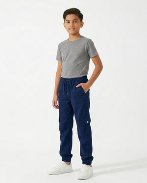 Boys 6-Pocket Cargo Trousers | Ages 6–14 Years