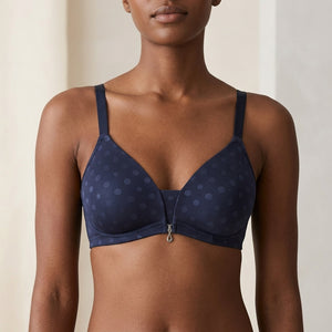 Single Padded Fancy Bra – Nude Polka Dot | Khaas Dukan