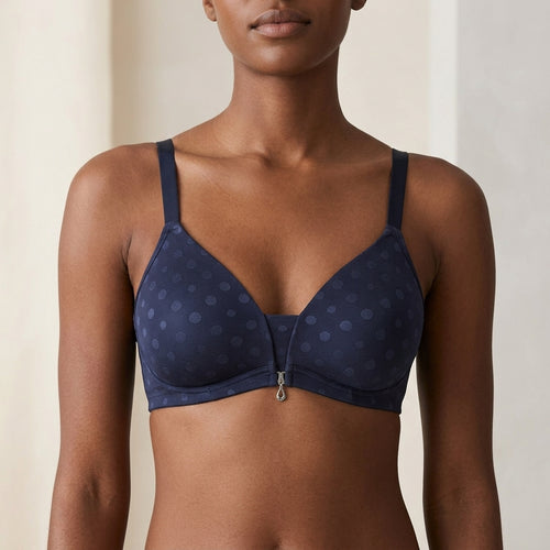 Single Padded Fancy Bra – Nude Polka Dot | Khaas Dukan