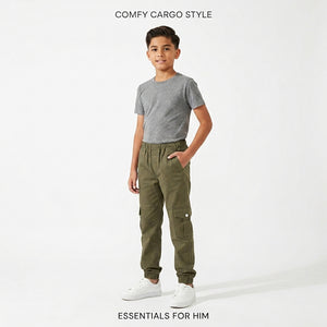 Boys 6-Pocket Cargo Trousers | Ages 6–14 Years