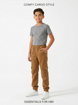 Boys 6-Pocket Cargo Trousers | Ages 6–14 Years