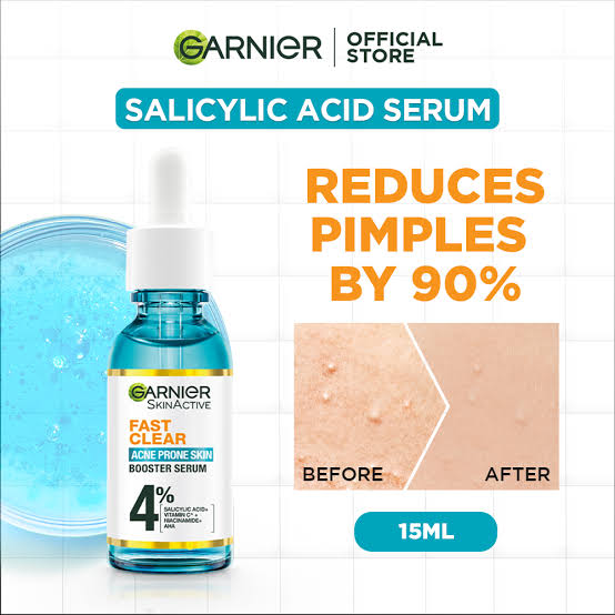 Garnier Skin Active Fast Clear Booster Face Serum, For Acne Prone Skin, With Salicylic Acid,