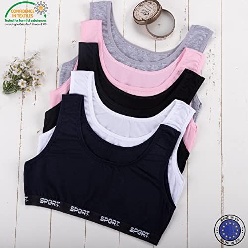 Teenage Training Sports Bra Kids Brassiere Lingerie Training Bra Multi Print Bras For Girls (8-16) Years