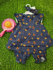 Baby Girl Frock Set With Band