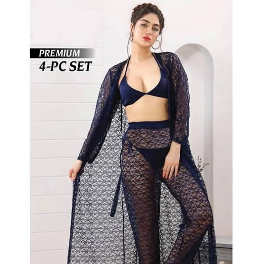 4 Pcs Nighty set