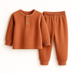 Ultra-Soft Buttoned Thermal Set for Kids | Cozy Winter Wear for Boys & Girls