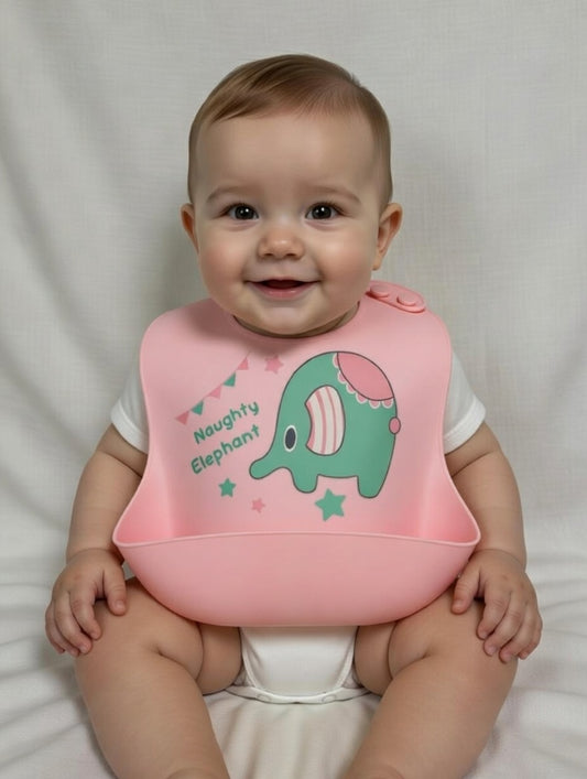 Mess-Free Mealtime Silicone Bibs 🍽️👶