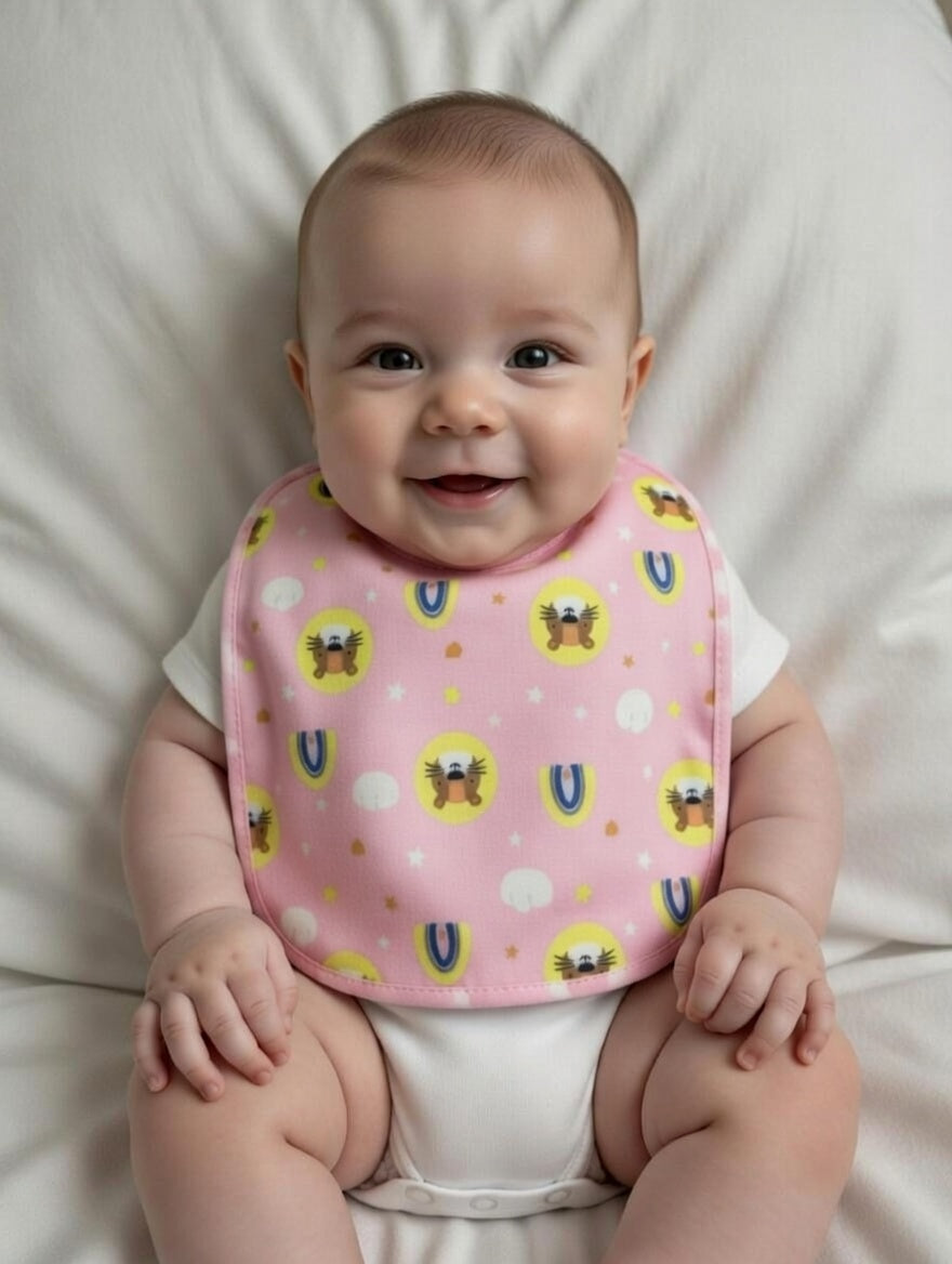 🍼💕 Cute Infant Bibs pack of 2
