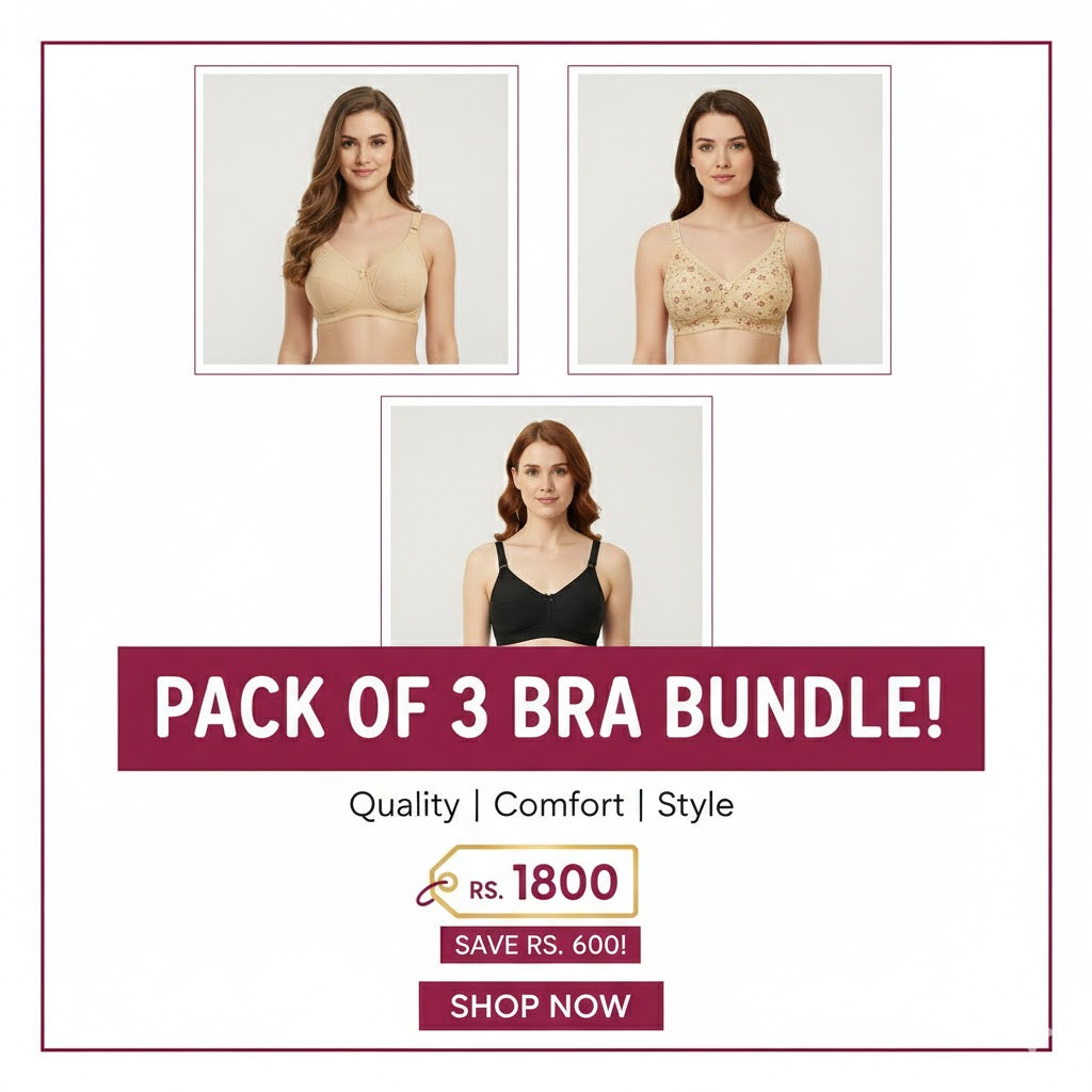Soft Premium 3-pack Bra bundle - Ultimate Comfort Everyday